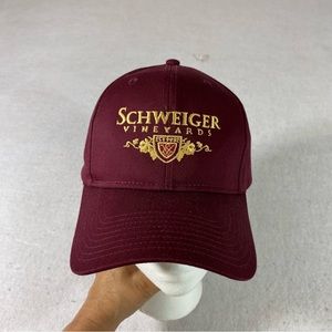 Otto SCHWEIGER Vineyard Cap Maroon Unisex Snap Closure One Size Cap Ball…
